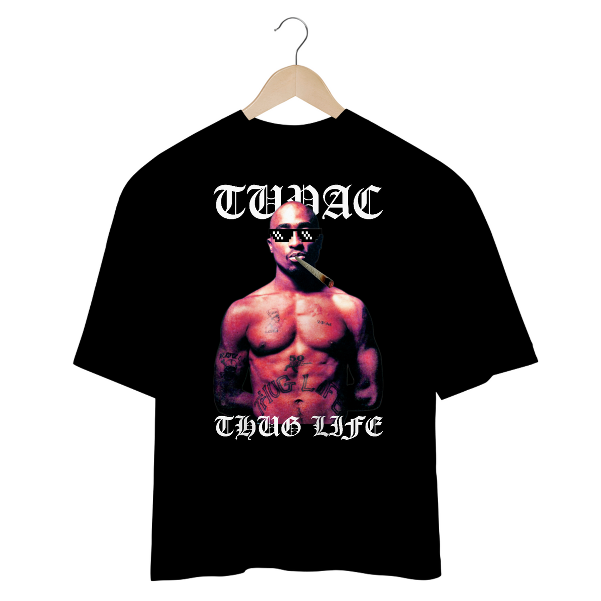 Nome do produto: Camiseta Oversized - Tupac