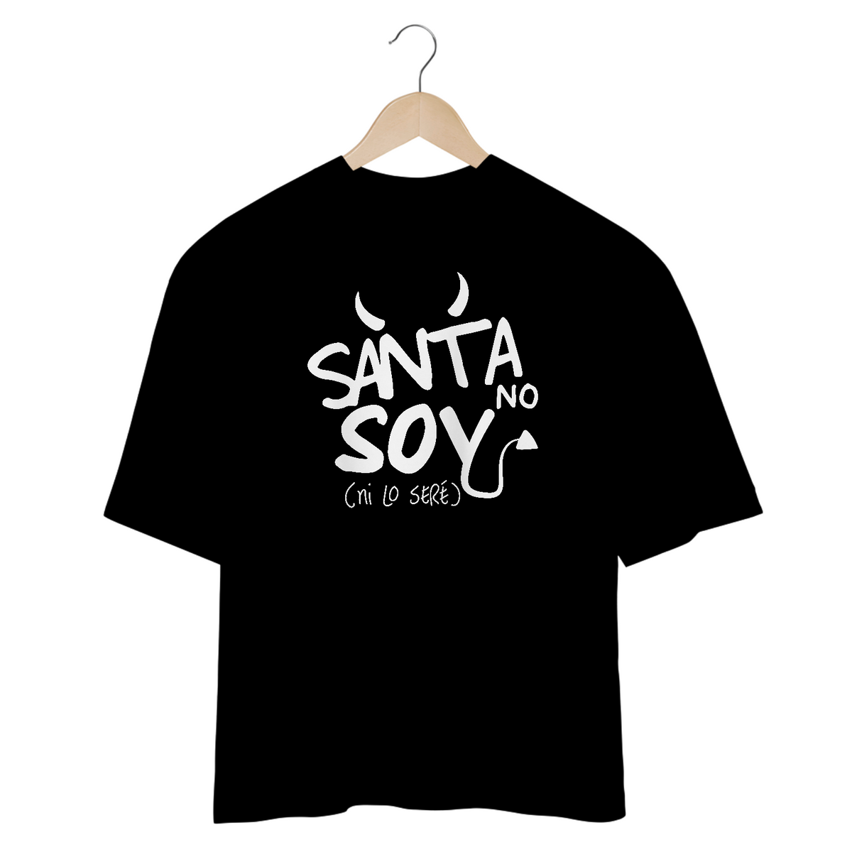 Nome do produto: Camiseta Oversized - RBD Santa No Soy