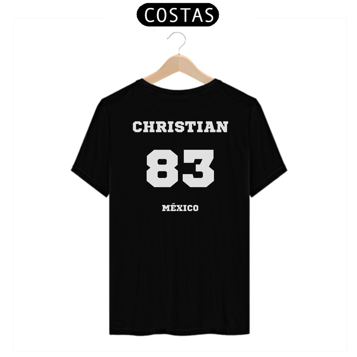 Nome do produto: Camiseta Unissex - RBD Chiristian Chavez 83 México ( Impressão apenas nas costas )