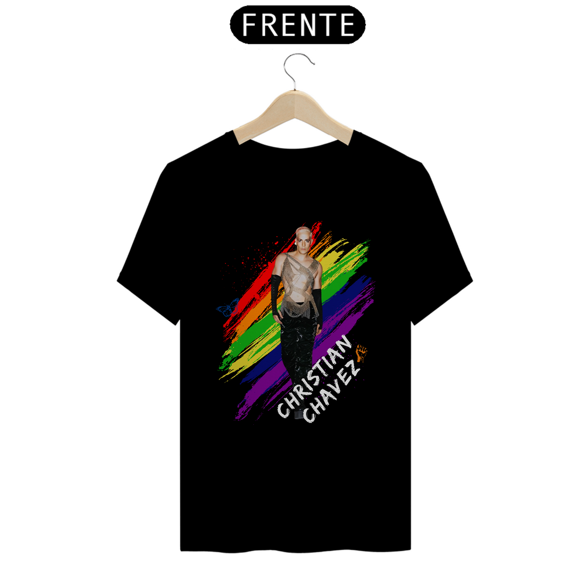 Nome do produto: Camiseta Unissex - RBD Christian Chavez LGBT