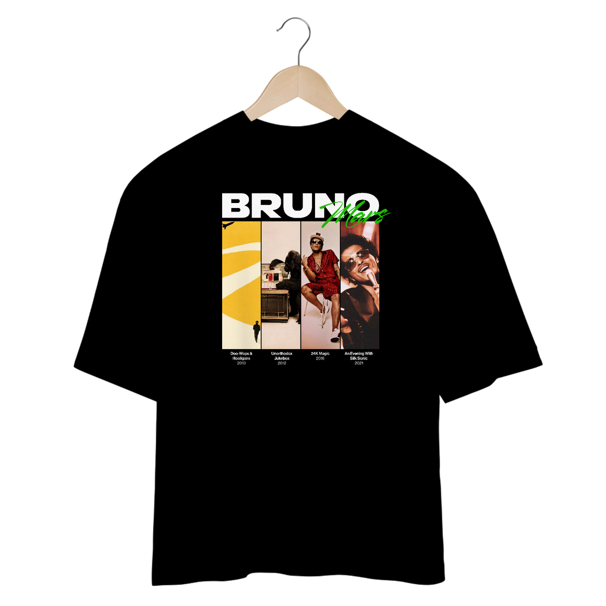 Nome do produto: Camiseta Oversized Bruno Mars