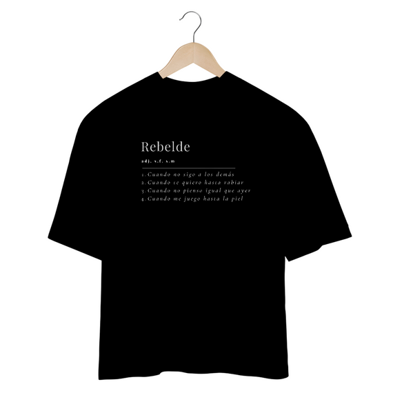 Camiseta Oversized  RBD Significado Rebelde