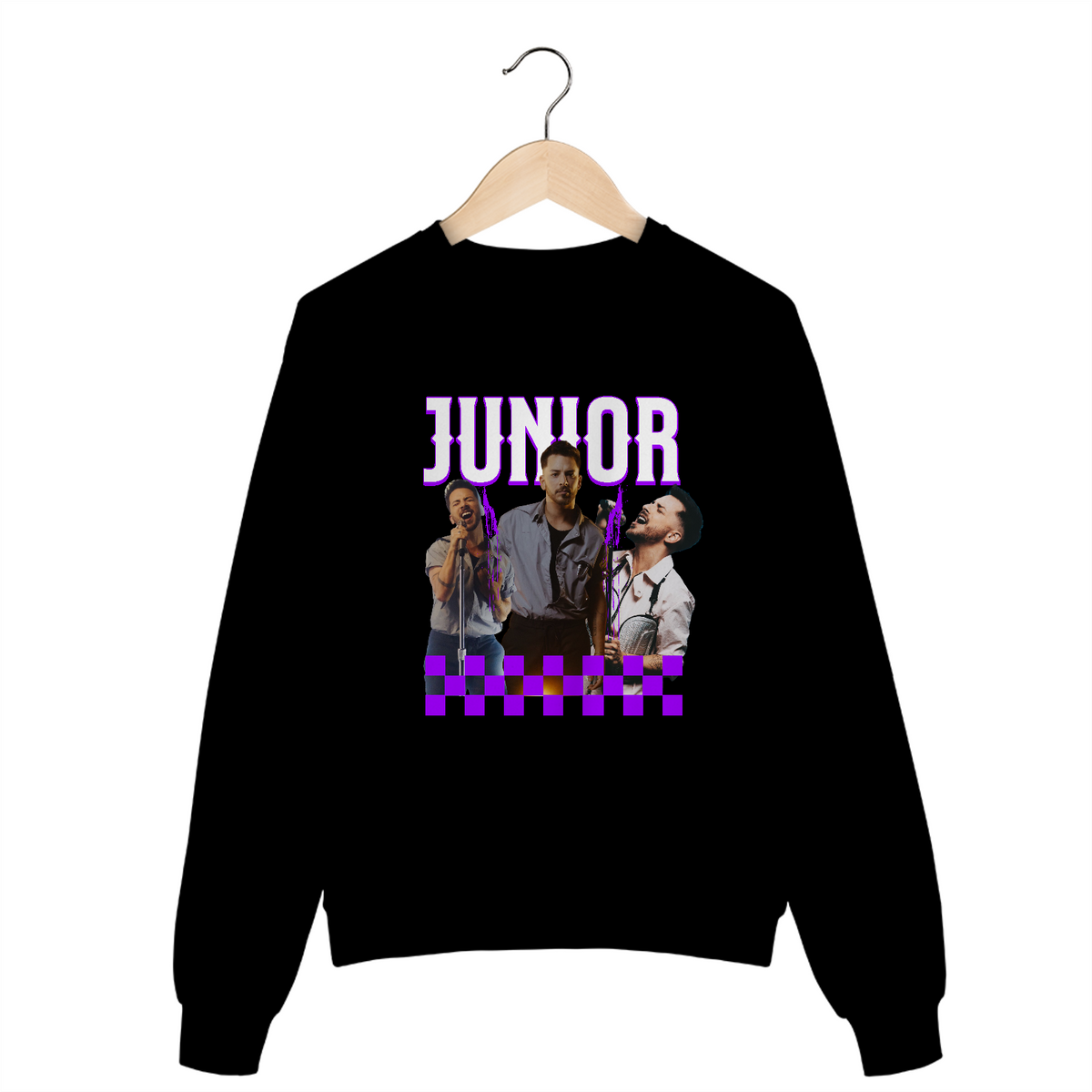 Nome do produto: MOLETOM JUNIOR BOOTLEG JUNIOR ROXA