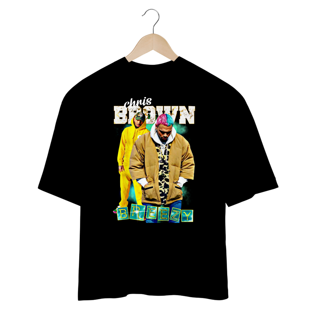 Nome do produto: CAMISETA OVERSIZED CHRIS BROWN