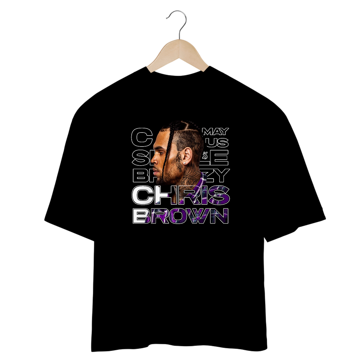 Nome do produto: CAMISETA OVERSIZED CHRIS BROWN