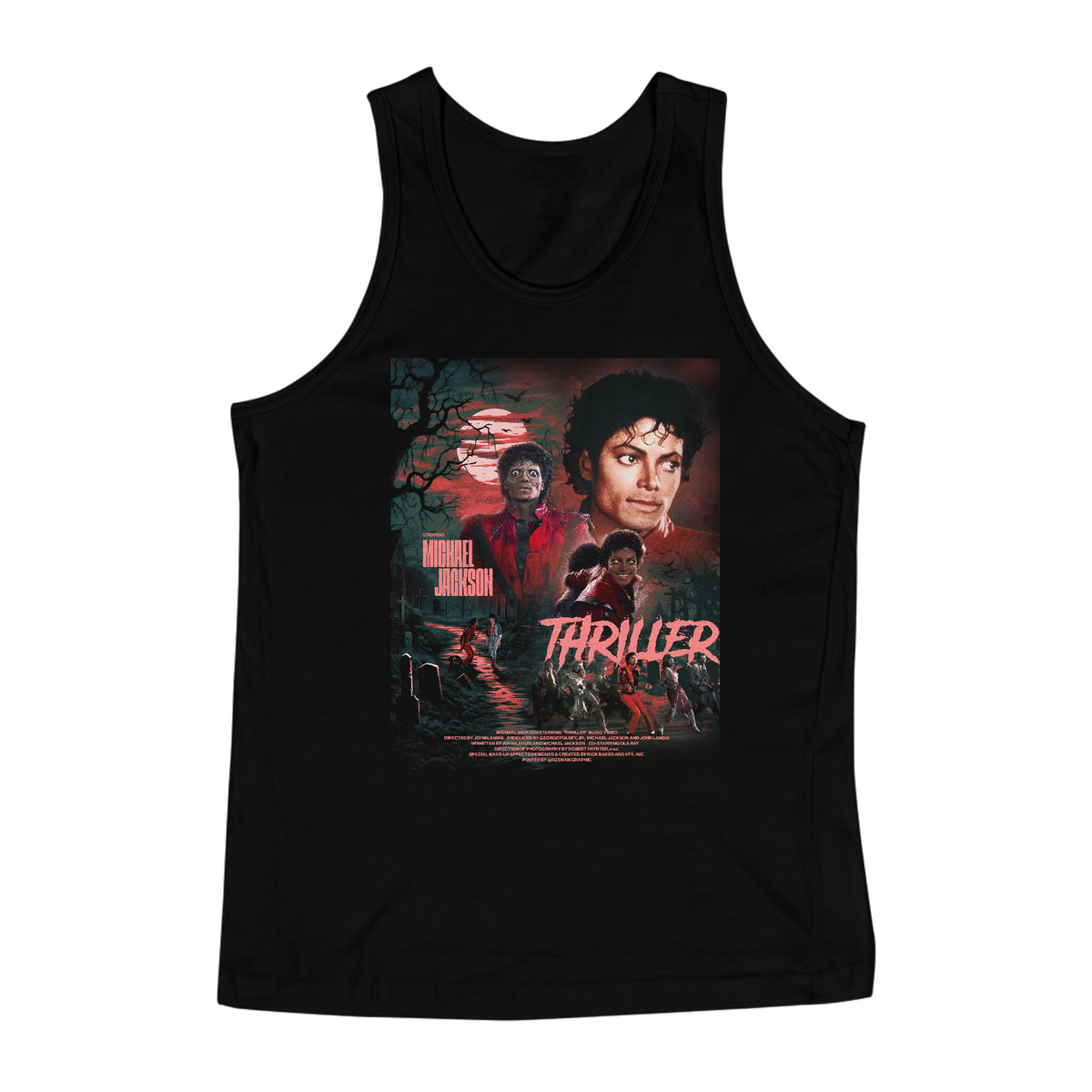 Nome do produto: REGATA MICHAEL JACKSON THRILLER