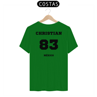 Nome do produtoCamiseta Unissex - RBD Christian Chavez 83 Méxicon ( Impressão apenas nas costas)