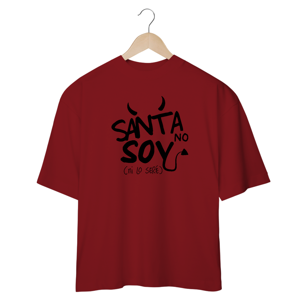 Nome do produto: Camiseta Oversized - RBD Santa No Soy