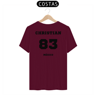 Nome do produtoCamiseta Unissex - RBD Christian Chavez 83 Méxicon ( Impressão apenas nas costas)