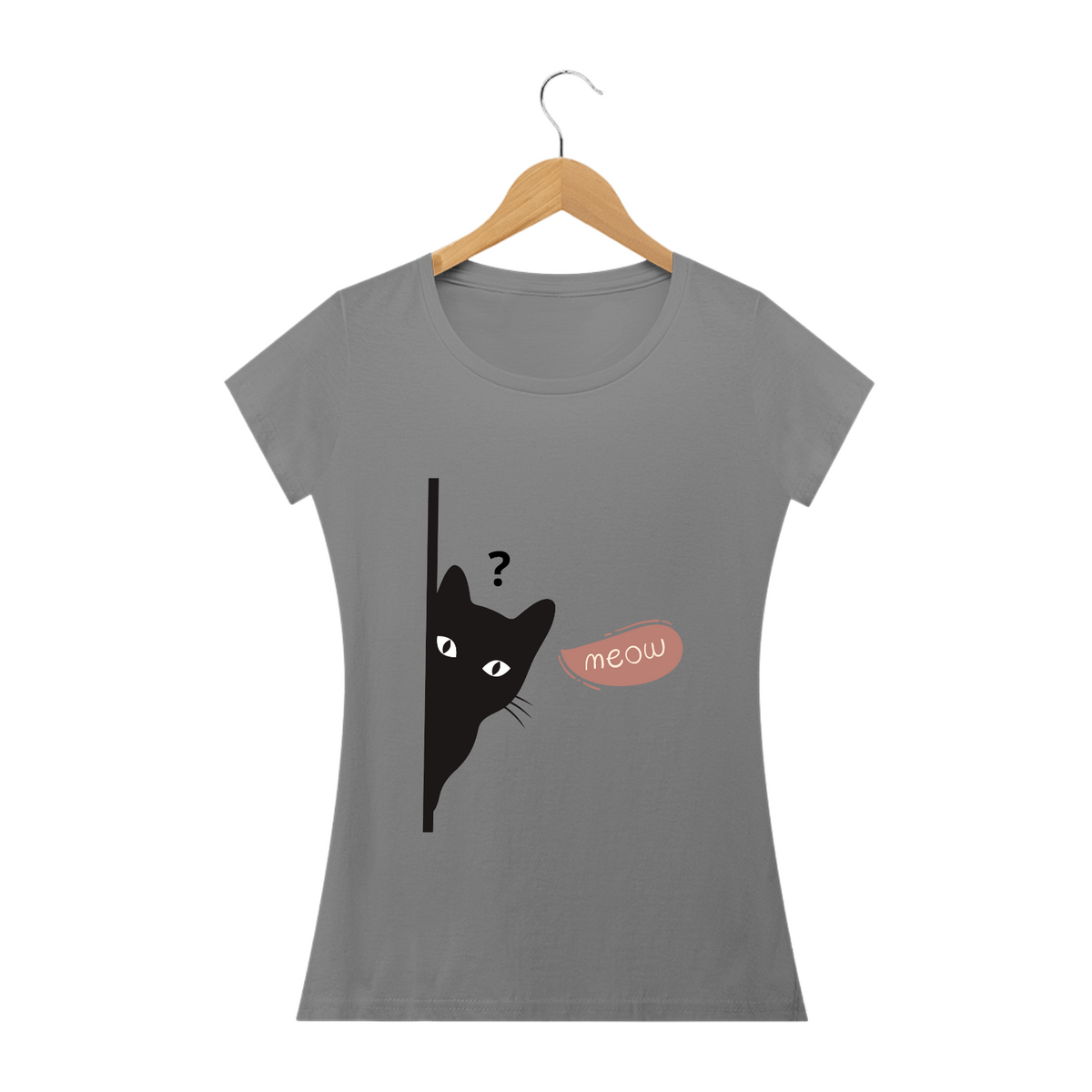 Nome do produto: Camiseta Baby Long Quality - Meow 03