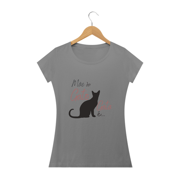 Camiseta Baby Long Quality - Mae de Gato Gata é