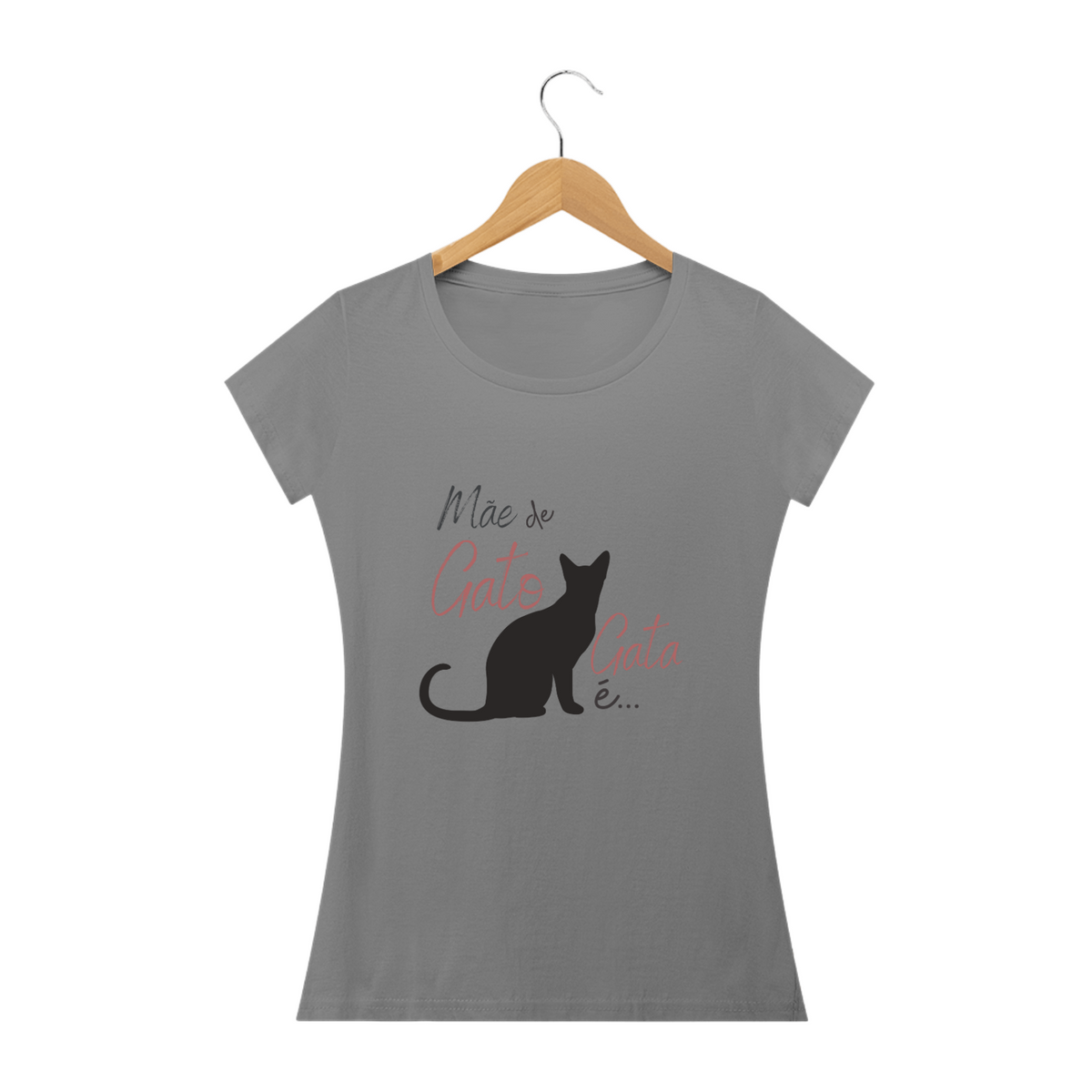 Nome do produto: Camiseta Baby Long Quality - Mae de Gato Gata é
