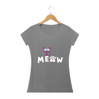 Nome do produtoCamiseta Baby Long Quality - Meow 2