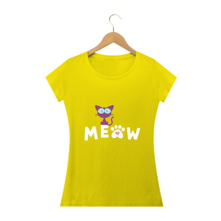 Nome do produtoCamiseta Baby Long Quality - Meow 2