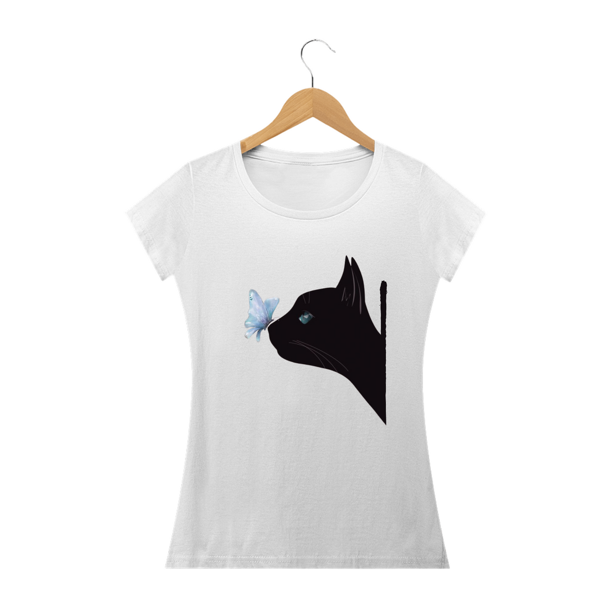 Nome do produto: Camiseta BL Quality - Gato borboleta