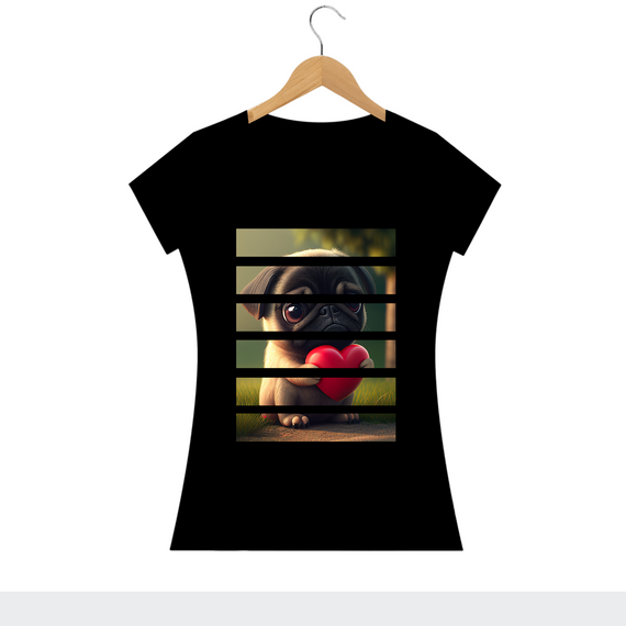 Camiseta BL Quality - PUG Heart