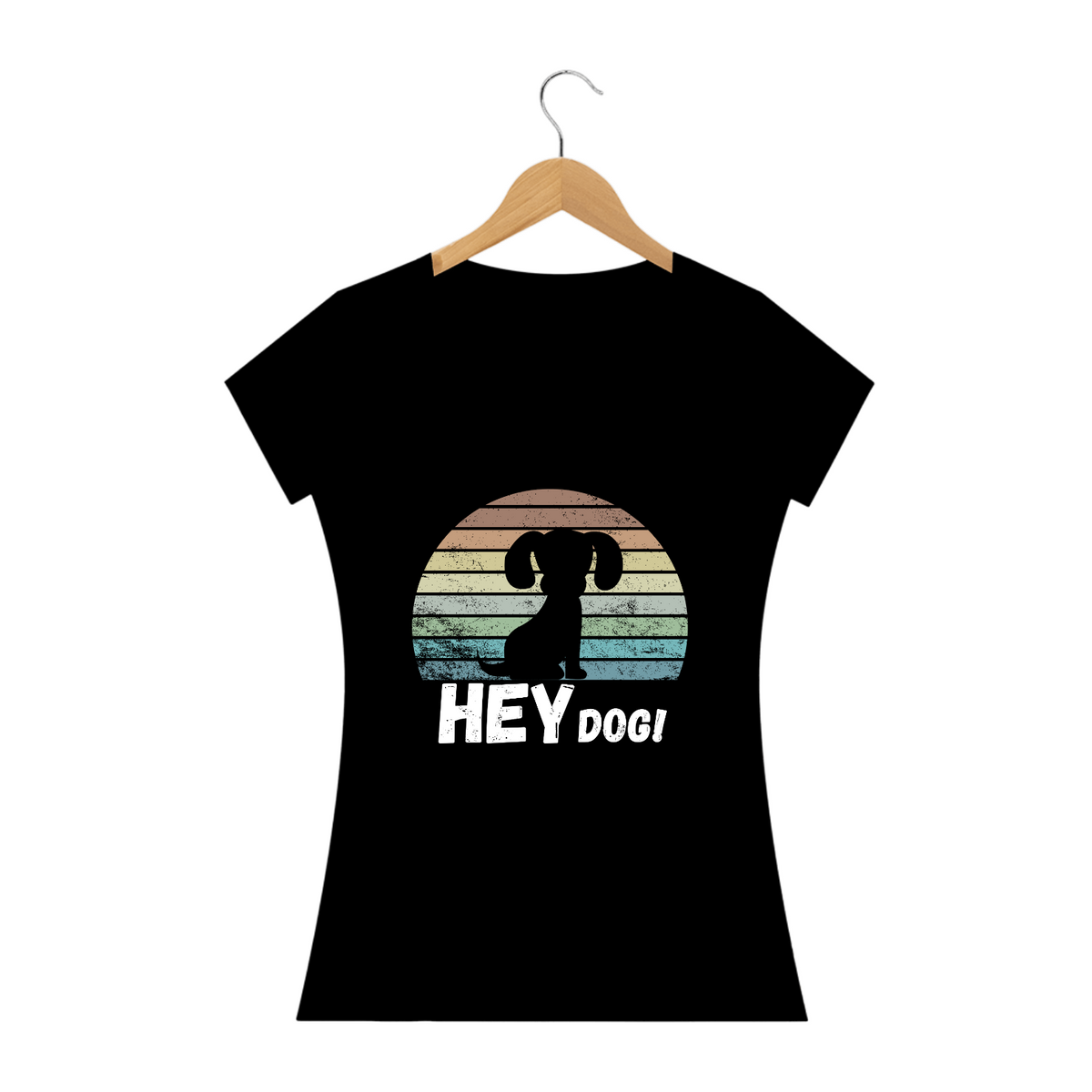 Nome do produto: Camiseta Baby Long Quality - Hey Dog