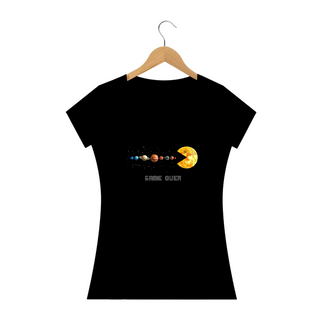 Camiseta Baby Long Sistema Solar Game Over