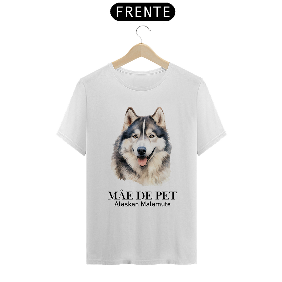 Nome do produto: Camiseta   Classic  Alaskan Malamute