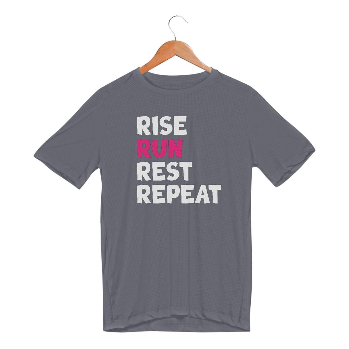 Nome do produto: Camiseta Sport Dry UV - Rise , Run, Rest, Repeat