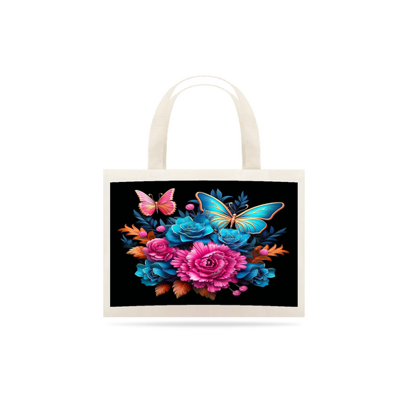 Eco Bag - Flores - Borboletas