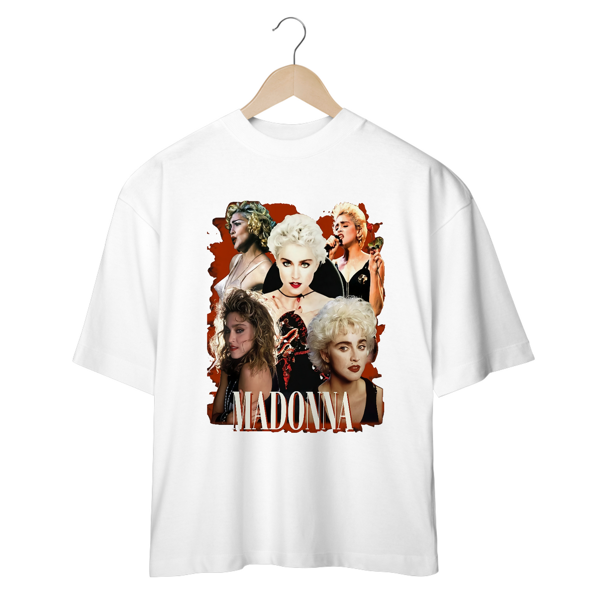 Nome do produto: Camiseta Oversized - Madonna 