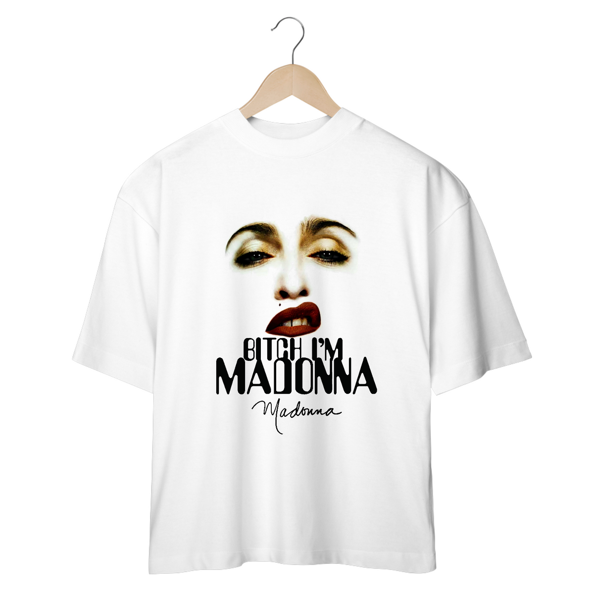 Nome do produto: Camiseta Oversized - Madonna