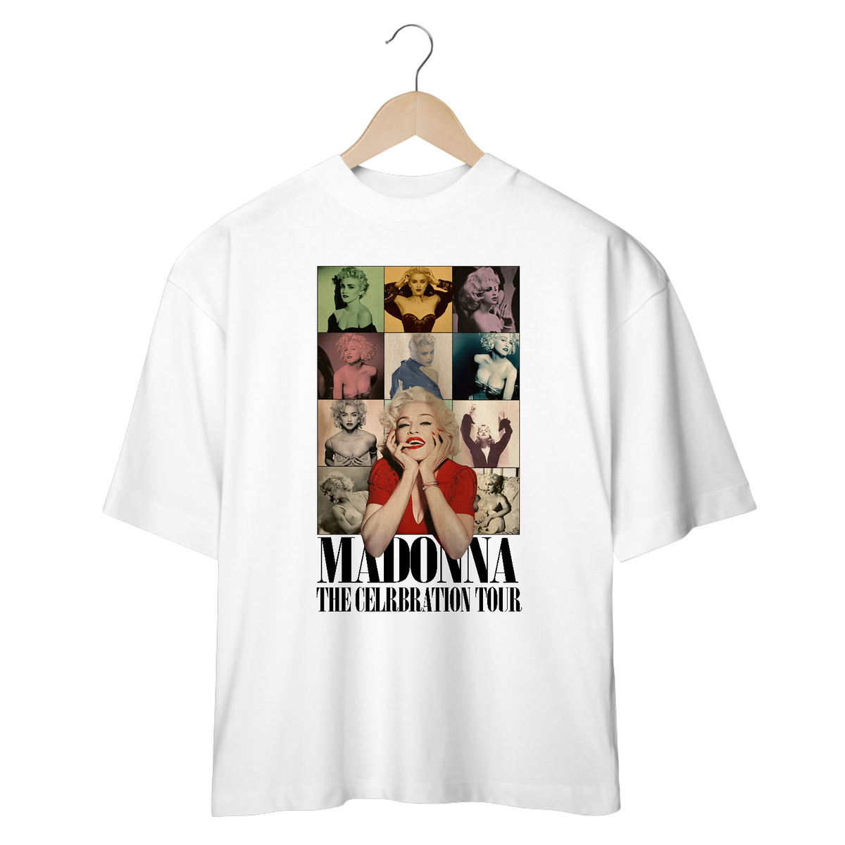 Nome do produto: Camiseta Oversized - Madonna 