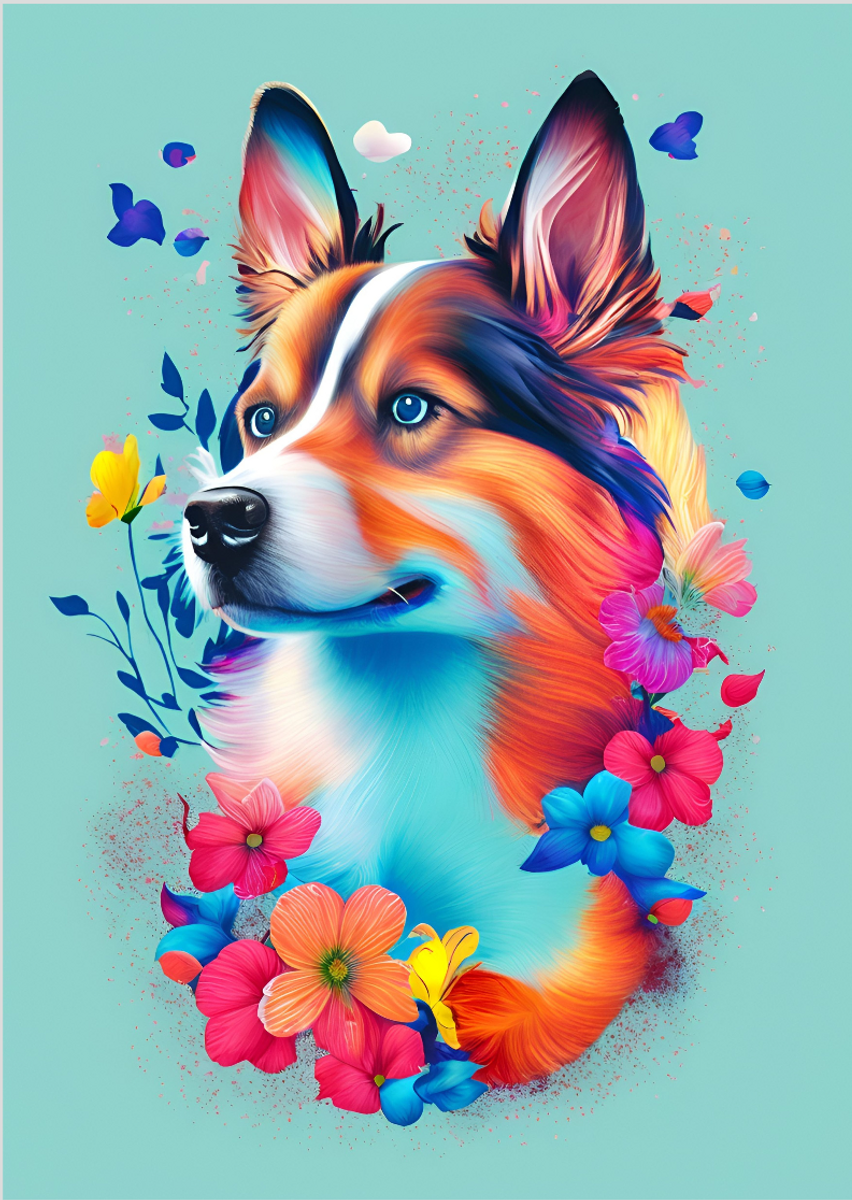 Nome do produto: Poster - Flower Dog