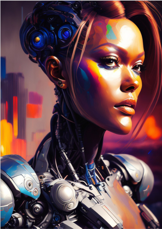 Poster - Android woman
