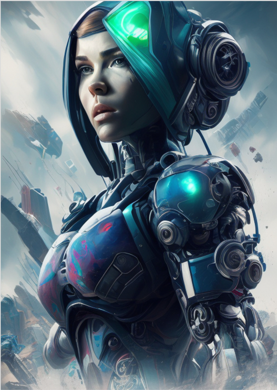 Poster -  Android woman