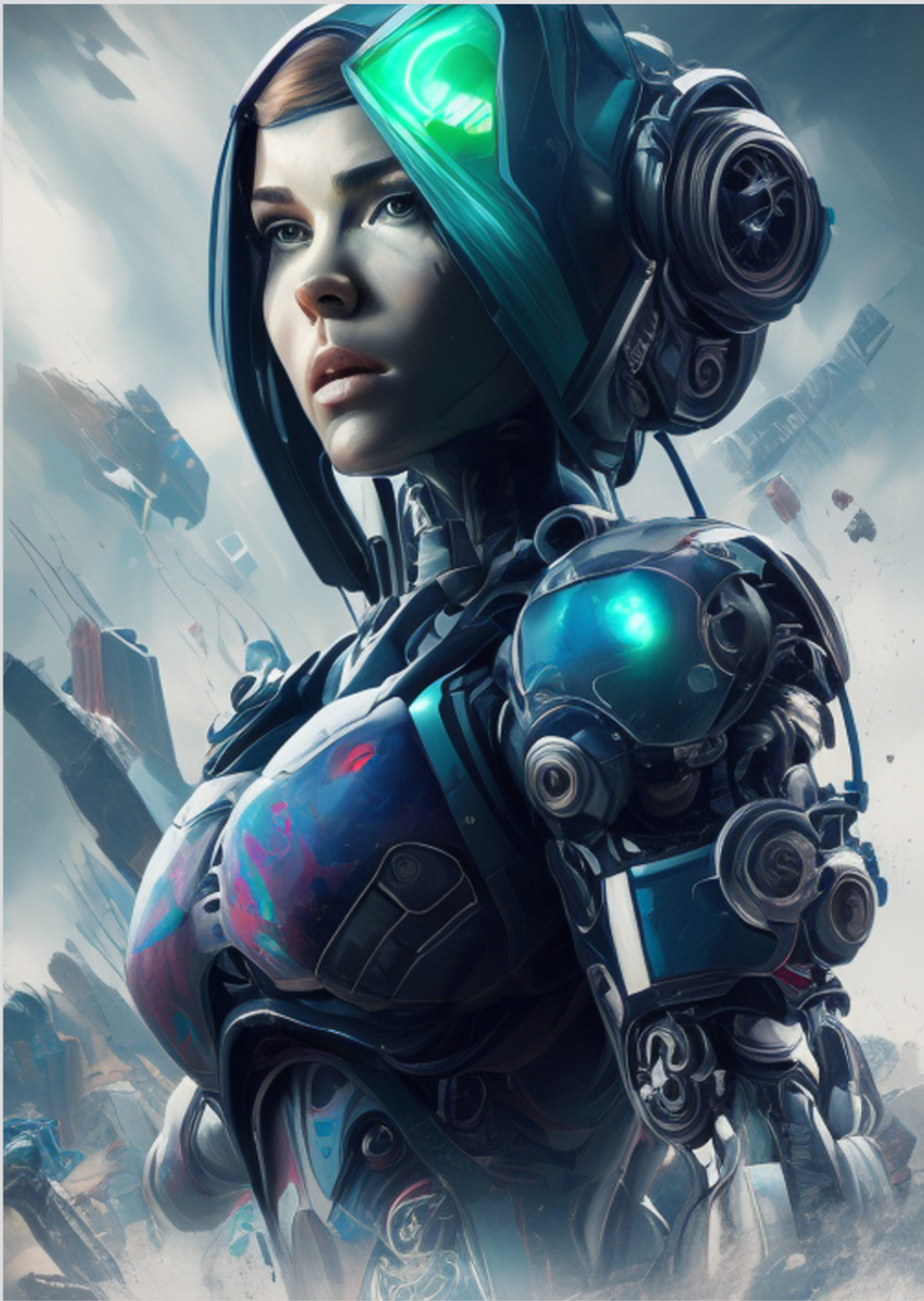 Nome do produto: Poster -  Android woman