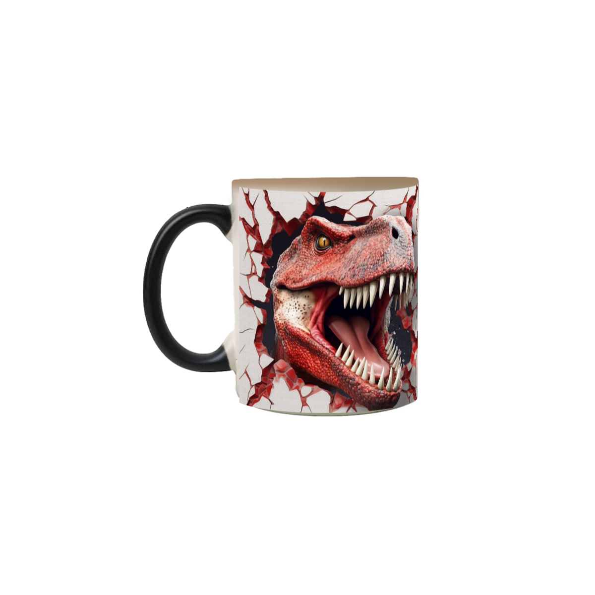 Nome do produto: Caneca Mágica - Dinossauro 3D