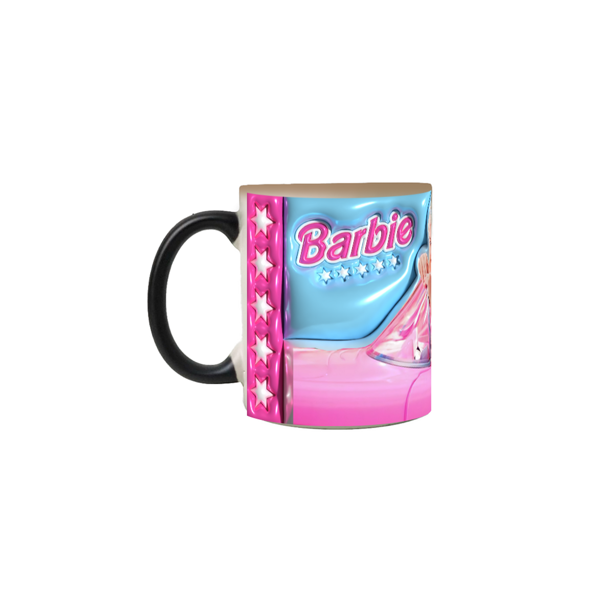 Nome do produto: Caneca Mágica - Barbie 3D 