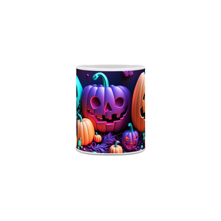 Nome do produtoCaneca Branca - Halloween 3D