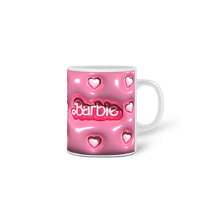 Nome do produtoCaneca Branca - Barbie 3D 