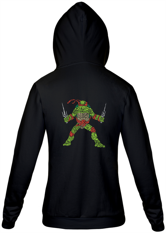 Moletom com ziper Unissex - Tartaruga ninja 