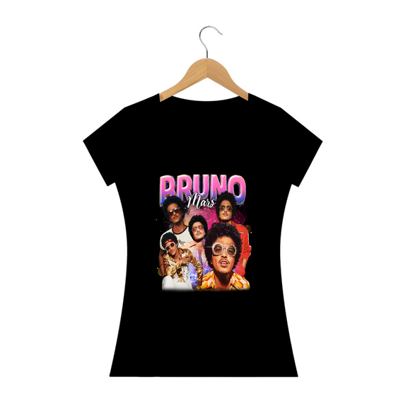 Camiseta Baby Long Quality  - Bruno Mars 