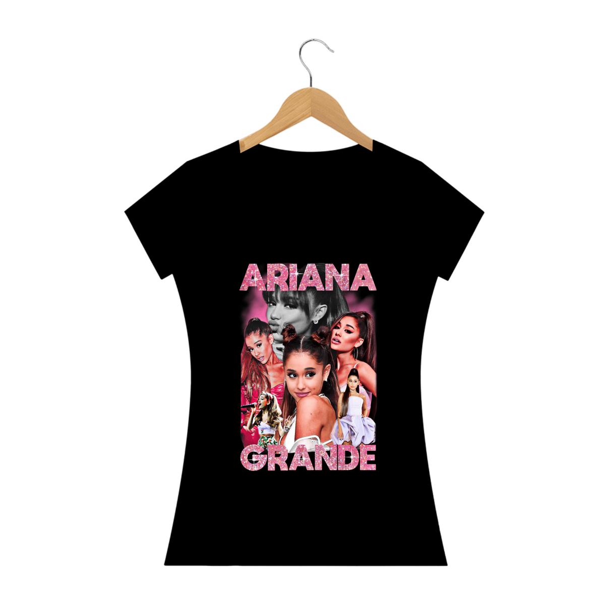 Nome do produto: Camiseta Baby Long Quality - Ariana Grande 
