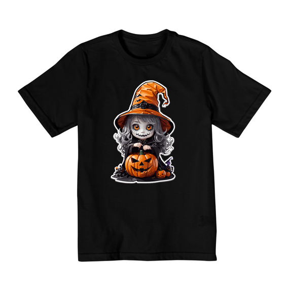 Camiseta Infantil Quality - halloween, bruxa 