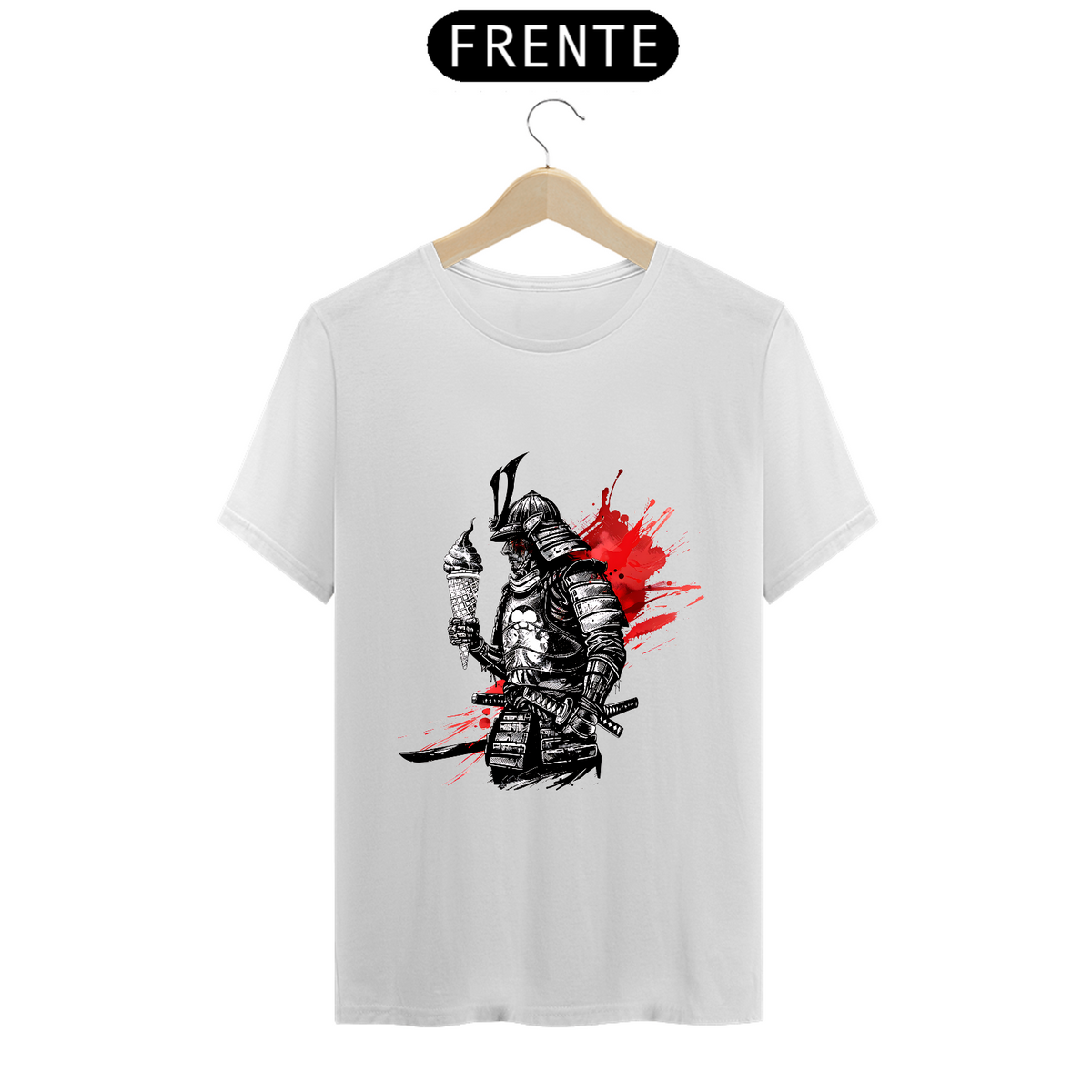 Nome do produto: Camiseta - Samurai e seu Sorvete