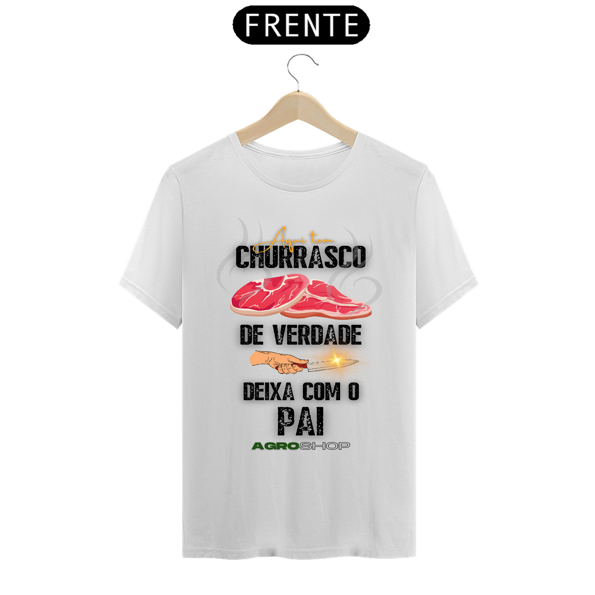 Nome do produto: CAMISETA BASIC - CHURRASCO DE VERDADE