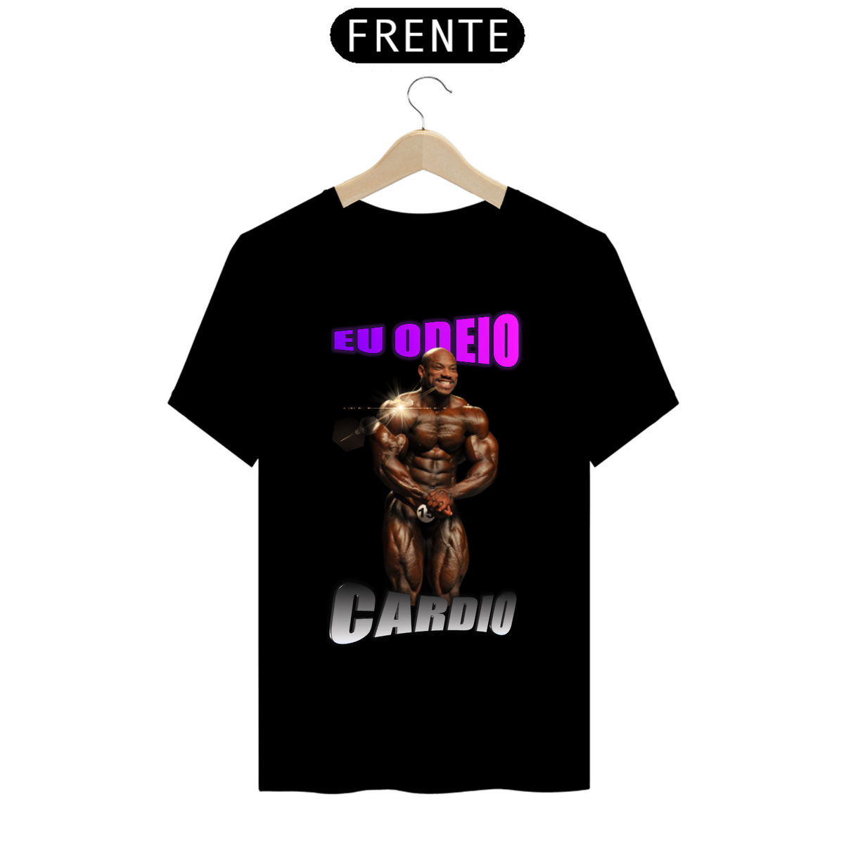 Nome do produto: CAMISETA - EU ODEIO CARDIO