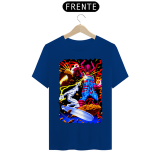 Nome do produtoCamiseta Classic - Surfista Prateado vs Galactus