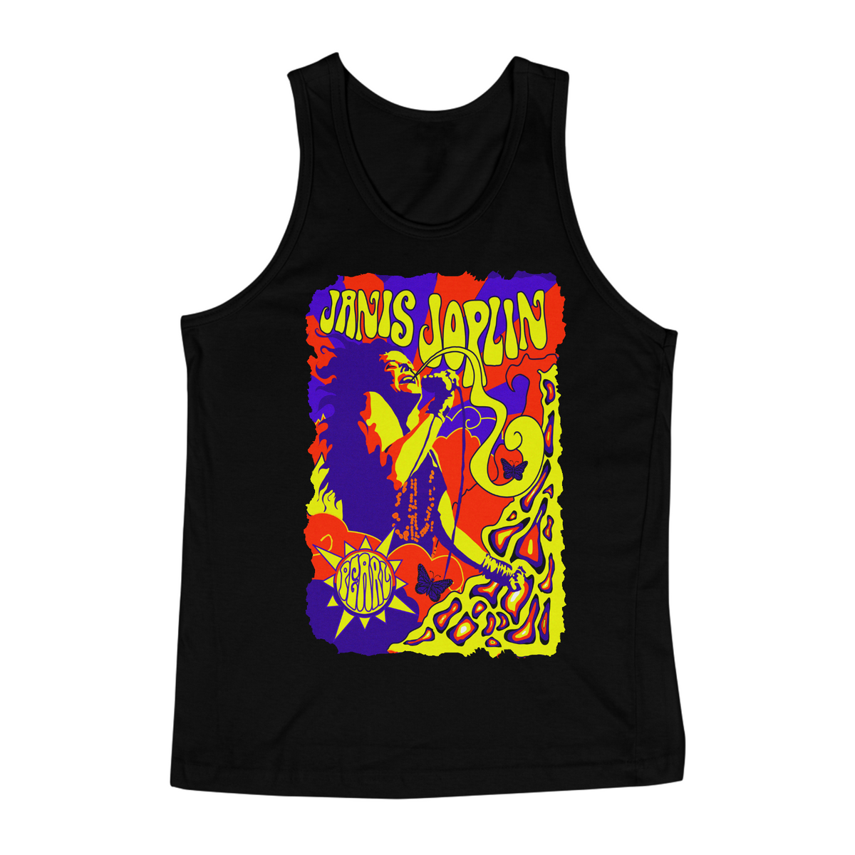 Nome do produto: Camiseta Regata - Janis Joplin