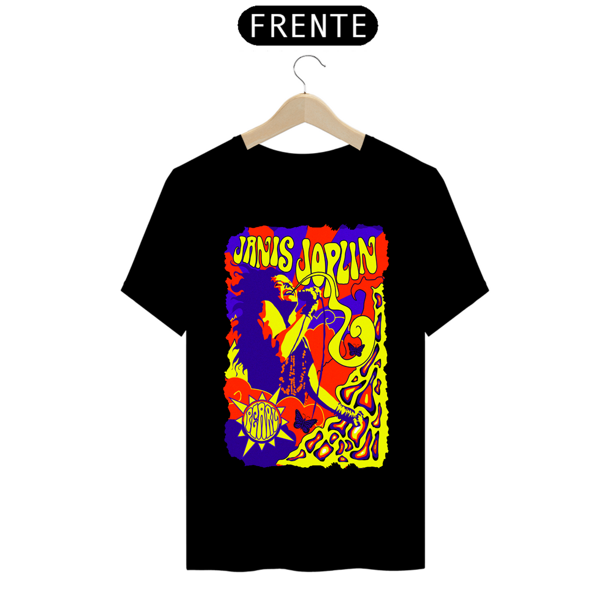 Nome do produto: Camiseta Classic - Janis Joplin