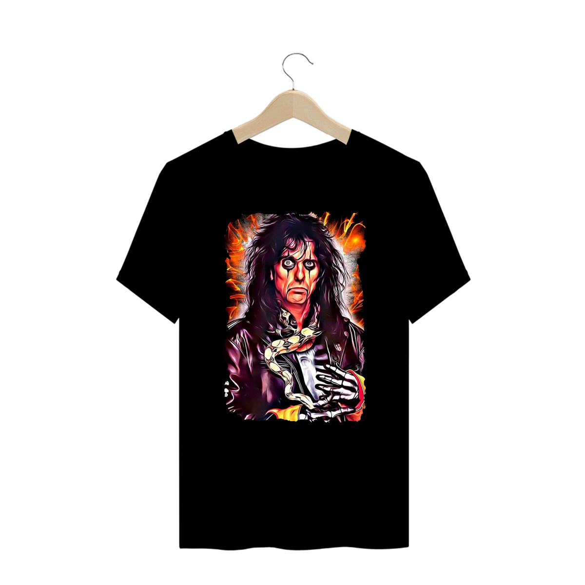 Nome do produto: Camiseta Plus Size - Alice Cooper