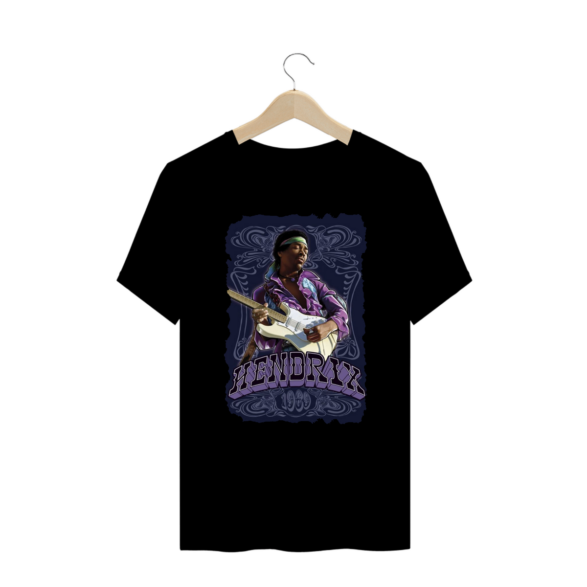 Nome do produto: Camiseta Plus Size - Jimmy Hendrix