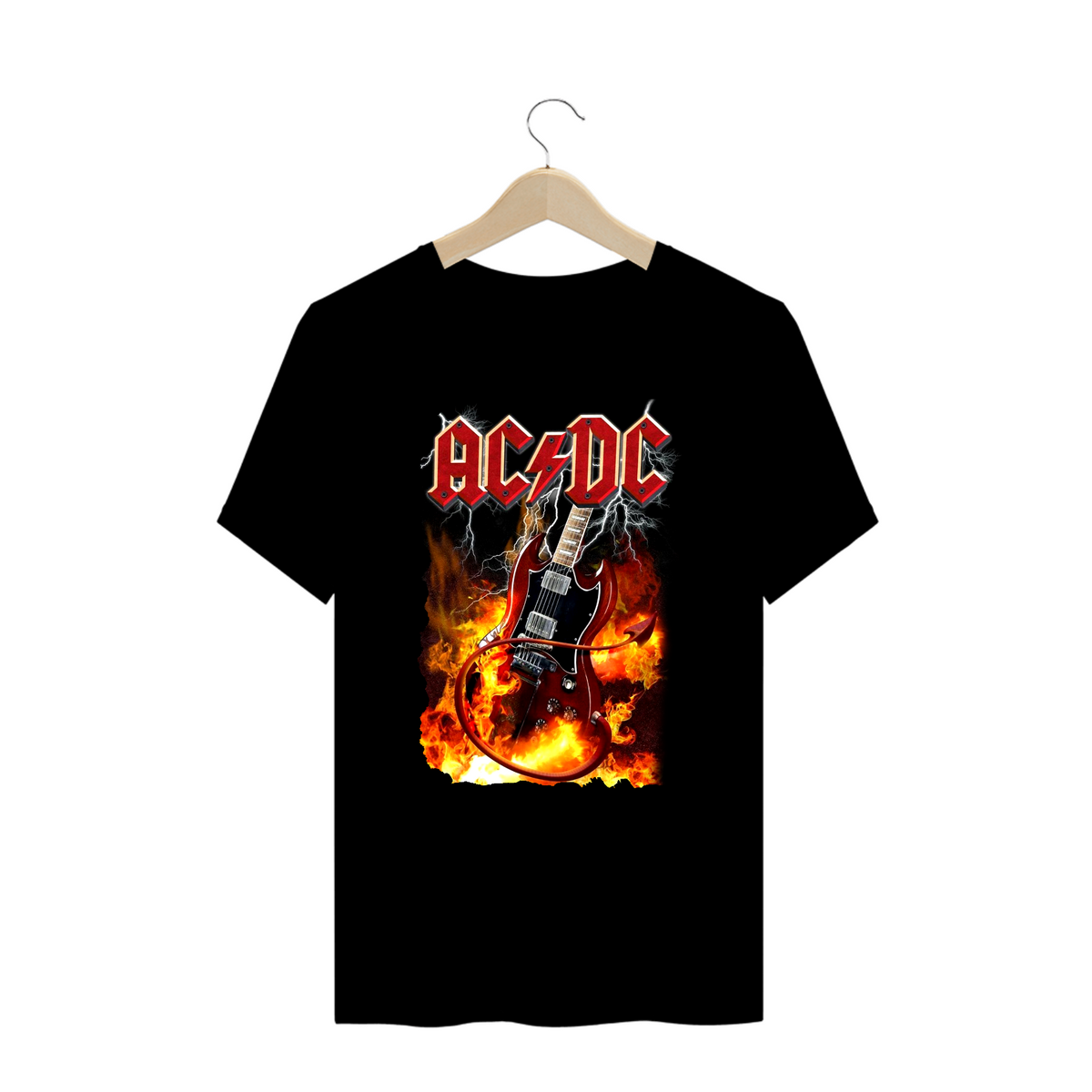 Nome do produto: Camiseta Plus Size - AC/DC