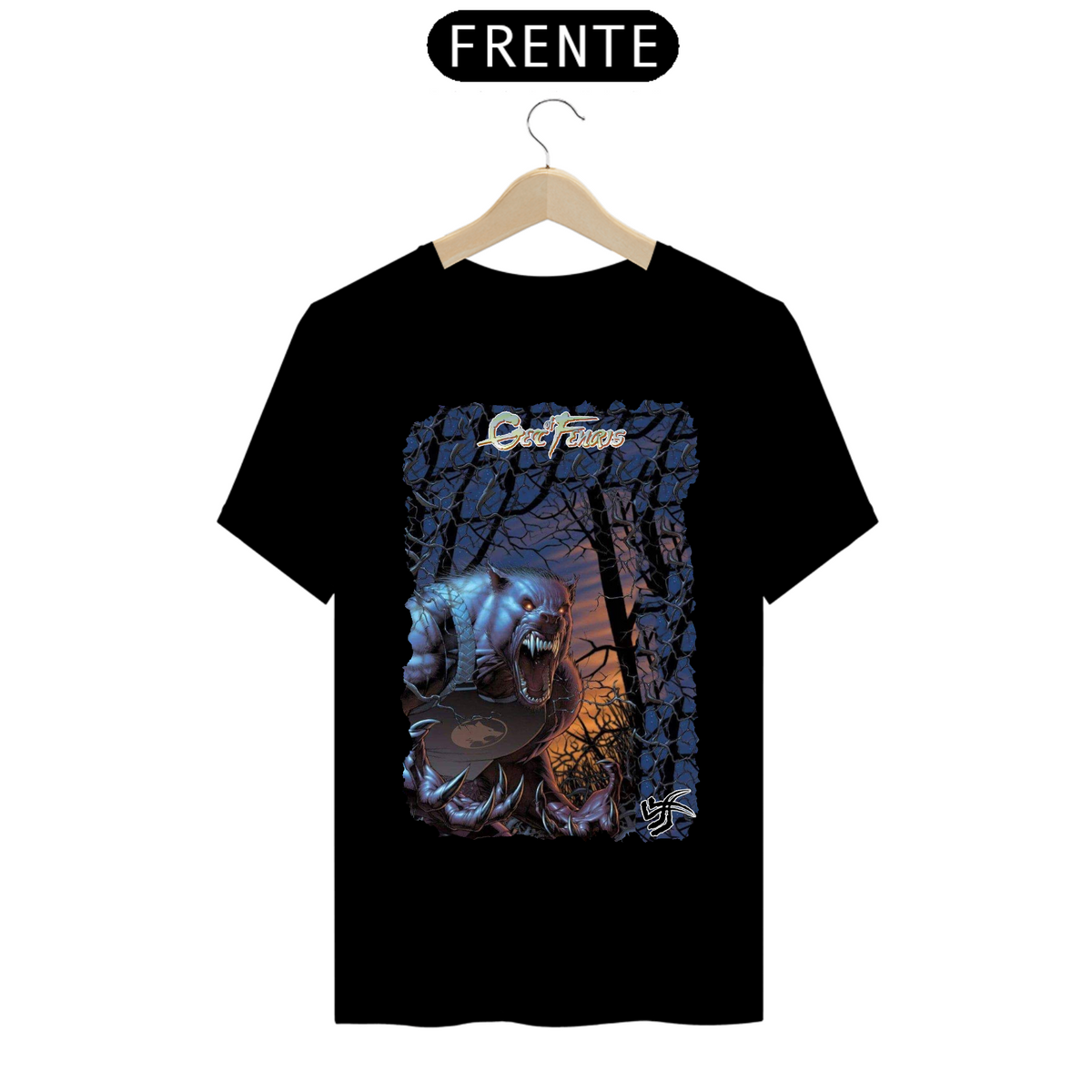 Nome do produto: Camiseta - Crias da Fenris (Lobisomem, O Apocalipse)